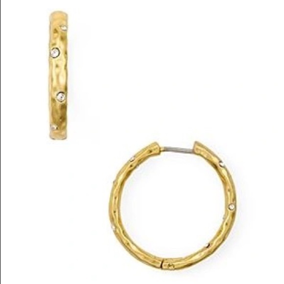 Kate Spade Elegant Edge Hoop Earrings